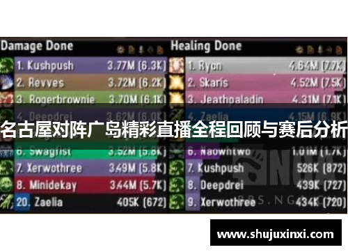 名古屋对阵广岛精彩直播全程回顾与赛后分析